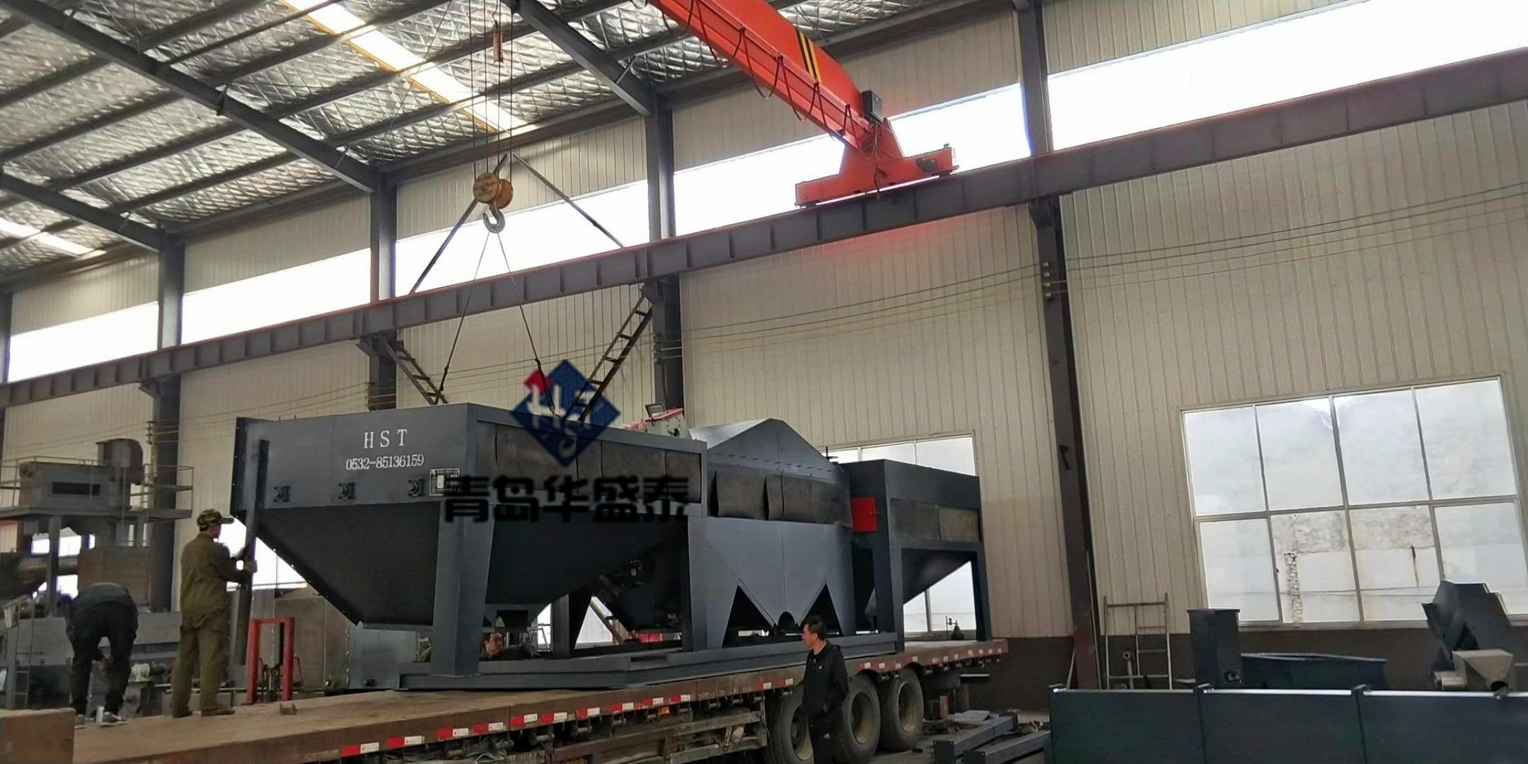 發(fā)往內(nèi)蒙呼和浩特6930拋丸機發(fā)貨現(xiàn)場圖