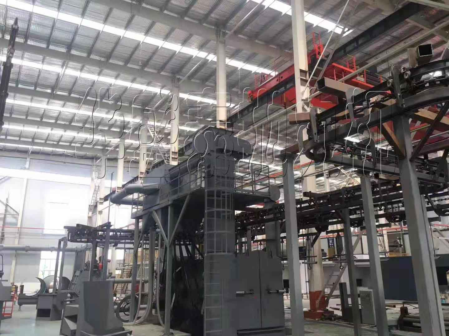 hst385多工位吊鏈式拋丸機應用范圍有哪些，大家來說一說