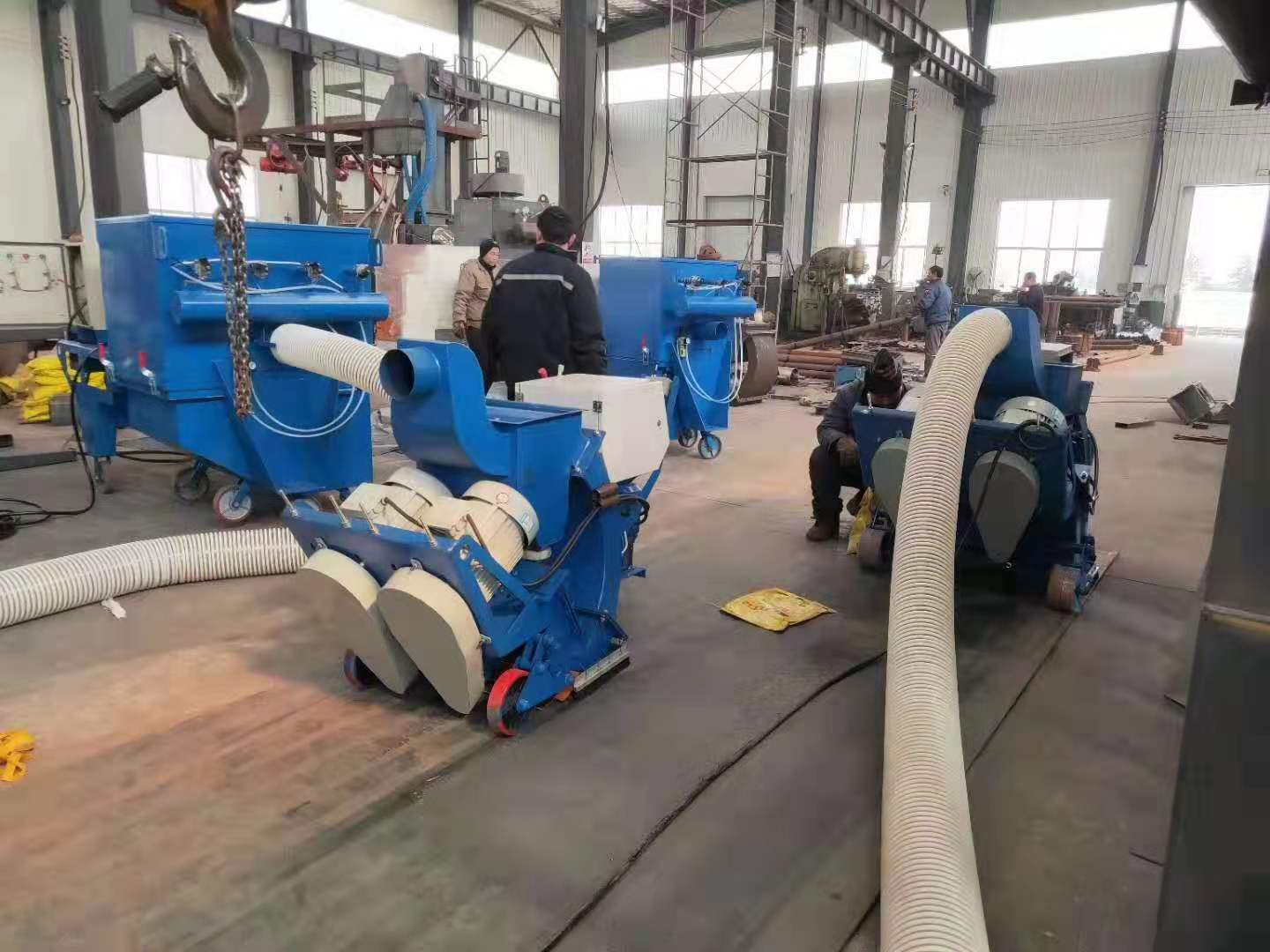 青海省吊鉤式拋丸除銹清理機_青海省吊鉤式拋丸機_青海省吊鉤式噴丸設(shè)備_青海省吊鉤式噴砂機哪家強？
