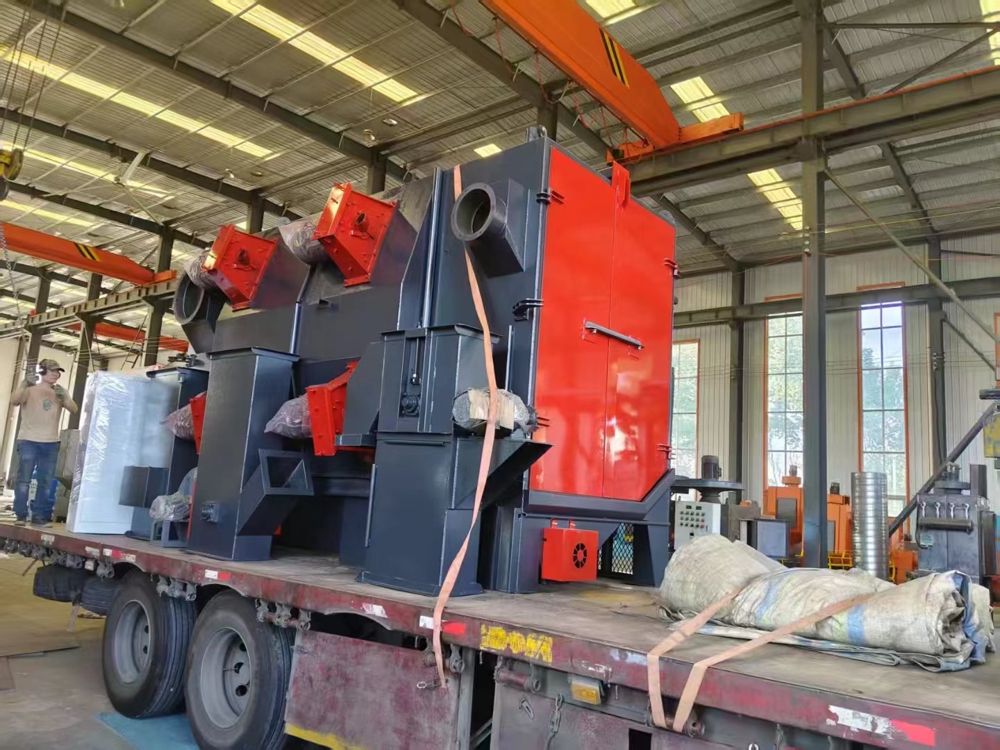 鐵砂除銹機(jī)_H型鋼打砂除銹機(jī)_砂輪除銹機(jī)