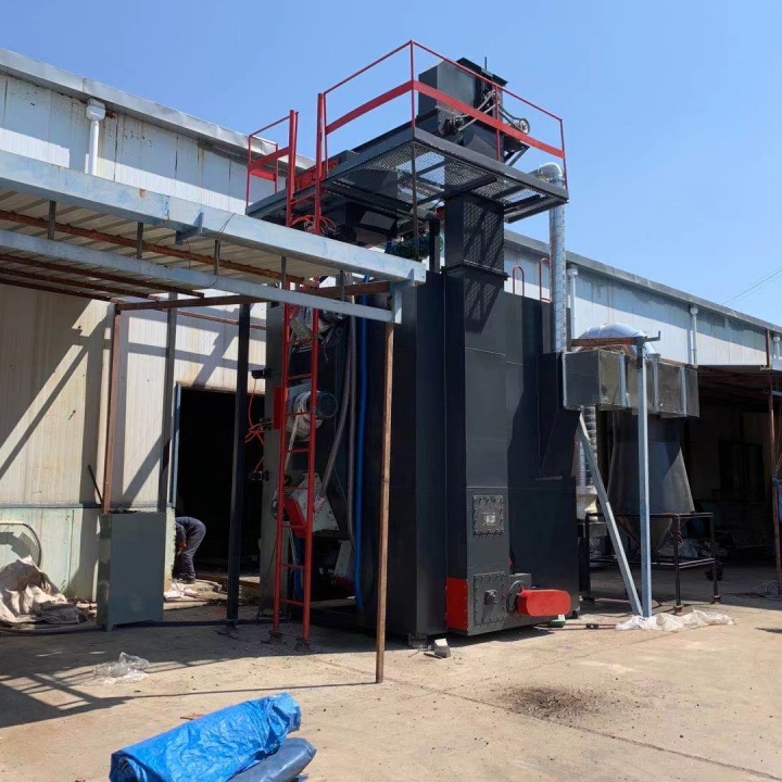 鋼網(wǎng)帶打砂機_鋼砂機價格_打鋼砂機器