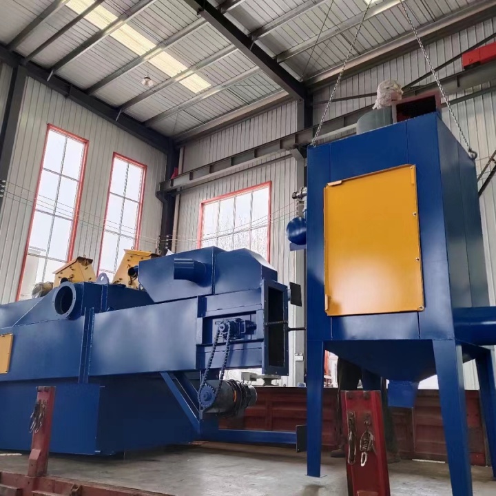 鋼管防腐打砂清理機_管道內(nèi)壁除銹打砂機_砂漿防腐鋼管