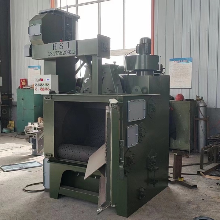 自制滾筒除銹機_滾筒除銹拋光機_滾筒式除銹機