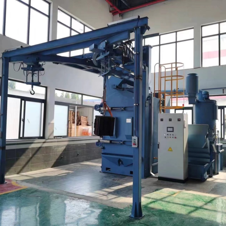 除銹砂機吊掛打孔視頻_吊掛打砂除銹機_砂帶除銹機
