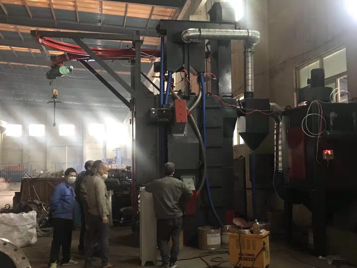 鋼材拋丸清理機(jī)_大型鋼管外壁拋丸清理機(jī)_圓管內(nèi)壁拋丸機(jī)