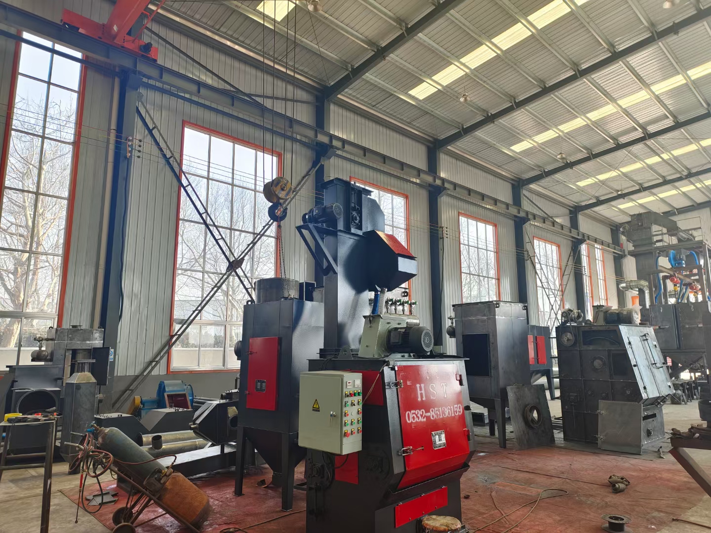 除銹拋丸機工作原理_鍛造除銹拋丸機視頻_鍛造件拋丸除銹機