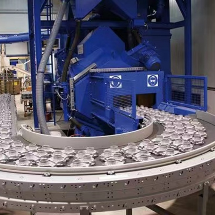轉(zhuǎn)盤除銹拋丸機(jī)廠家_除銹拋丸機(jī)工作原理_轉(zhuǎn)盤拋丸除銹機(jī)