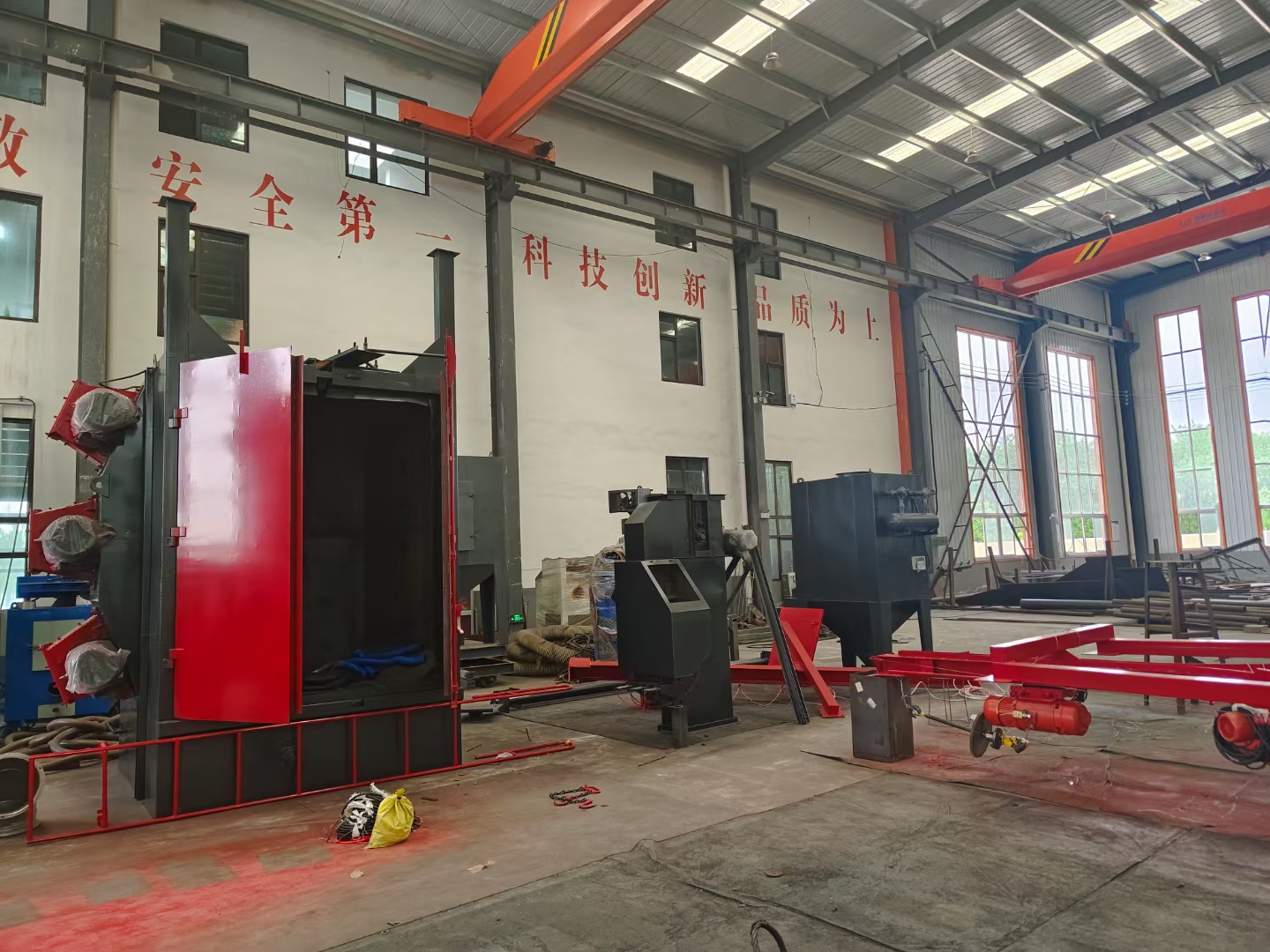鈑金拋光機(jī)_鈑金件拋丸清理機(jī)_拋丸清理機(jī)視頻