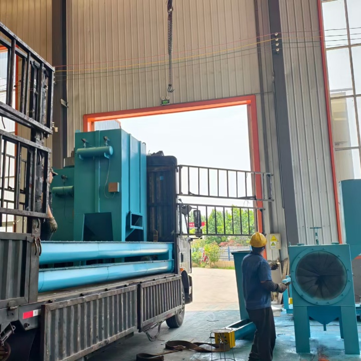 鈑金件拋丸除銹機_拋丸除銹機視頻_鋼板除銹拋丸機
