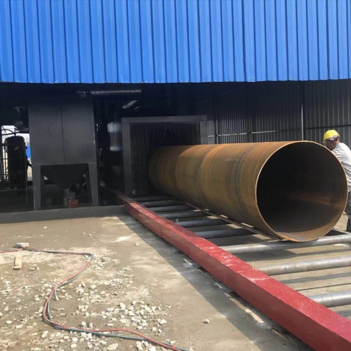 打砂除銹的4種方法_壓鑄件打砂除銹機_除銹打砂機圖片